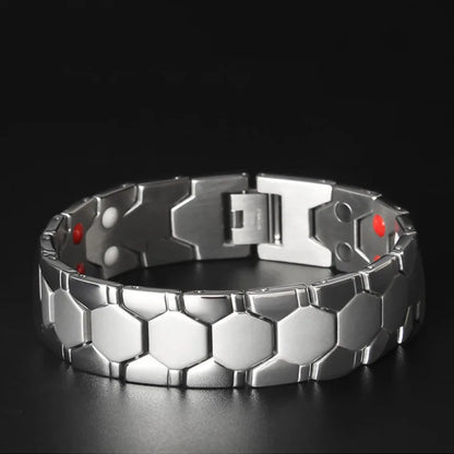 Healthy Magnetic Energy Bracelet Fashion Geometric Men Jewelry Personality Accessories Removable Promote Metabolism Health Chain