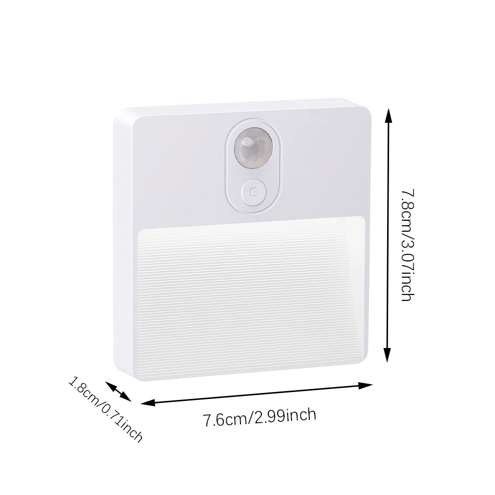 Wireless Night Light, Rechargeable RGB Sensor Wall Lamp, Induction Under Cabinet Lighting, for Closet, Stairs, Corridor, Home De
