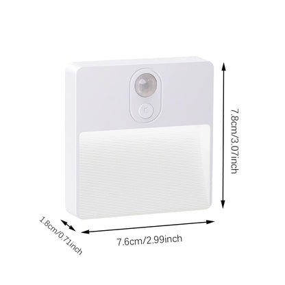 Wireless Night Light, Rechargeable RGB Sensor Wall Lamp, Induction Under Cabinet Lighting, for Closet, Stairs, Corridor, Home De