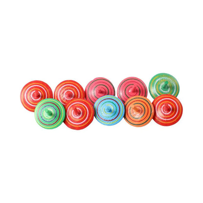 Top DIY Gyroscope Toys Educational Game Wooden Gyro Toys Wooden Rotate Gyro Woode Spinning Top Toy Desktop Spinning Top