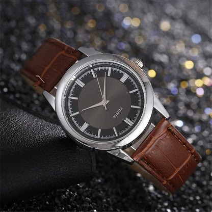 Classic Minimalist Men's Business Quartz Watch - Stainless Steel Round Dial Precision Timepiece with Date Display, Sophisticated