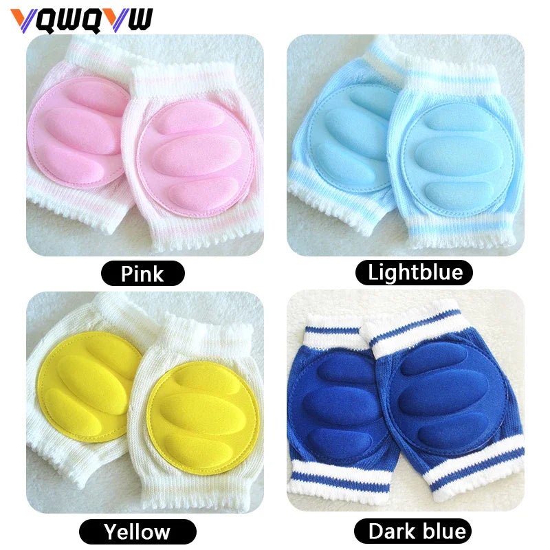 1Pair Baby knee Pads for Crawling -  Anti Slip Unisex Baby Knee Protectors - Toddler Leg Warmers with Sponge for Babies Infant
