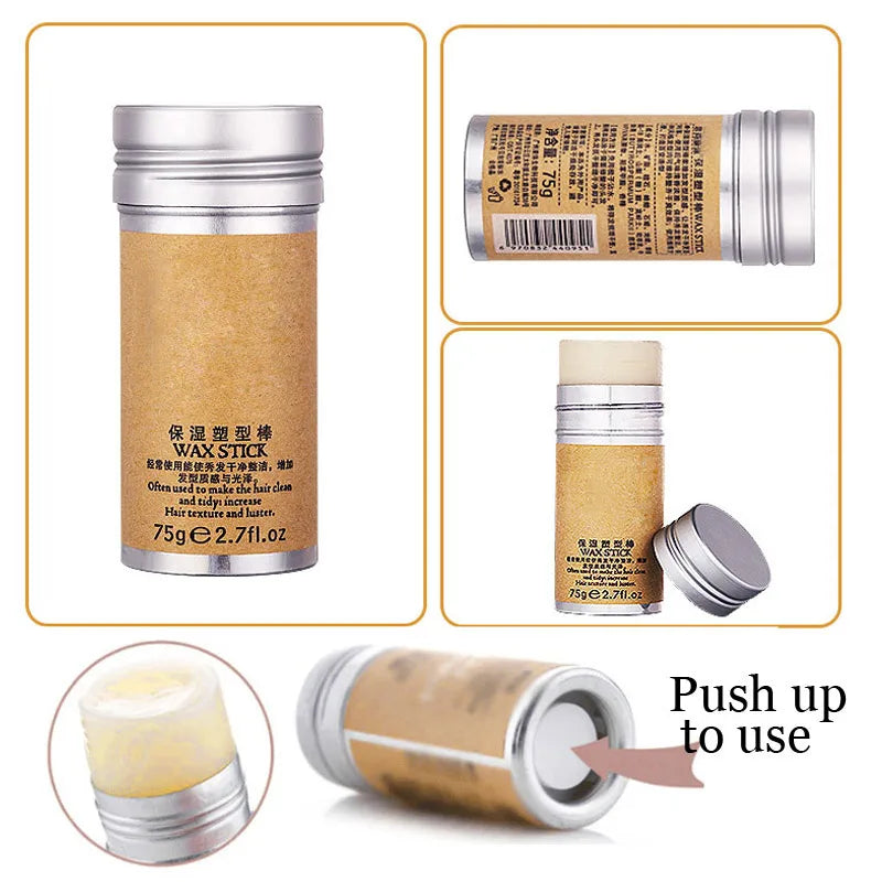 Hair Wax Stick Tame Fly Aways 10Pcs Baby Hairs Edges Control Hair Pomade Professional Styling Product For Sleek Bun/Ponytail