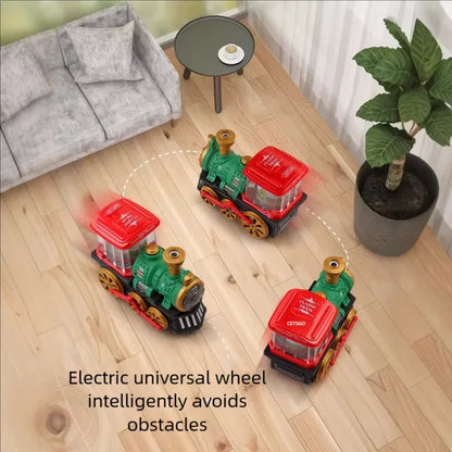 Train Toy for Toddlers 3-5, Trucks Locomotive Electric Steam Engine with Smoke, Light & Sound, Toddler Toy Trucks for Boys Gift