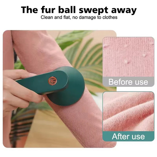 Electric Lint Remover Shaving for Clothes Fuzz Pellet Sweater Fabric Hair Ball Trimmer Portable USB Rechargeable Detachable