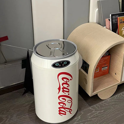 Smart Trash Can Automatic Sensor Waste Bins with Lid Creative Bathroom Wastebasket Living Room Kitchen and Home Large Capacity
