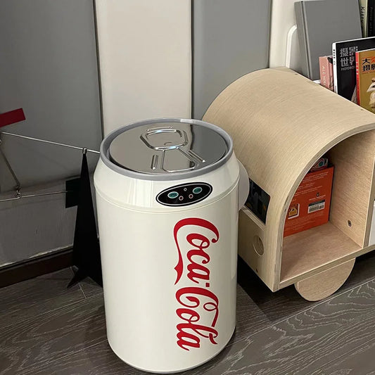 Smart Trash Can Automatic Sensor Waste Bins with Lid Creative Bathroom Wastebasket Living Room Kitchen and Home Large Capacity