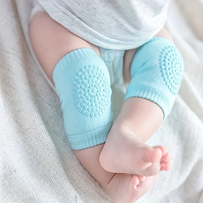 5-piece set of children's crawling knee pads - anti slip polyester children's knee pads with multiple colors to choose from