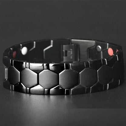 Healthy Magnetic Energy Bracelet Fashion Geometric Men Jewelry Personality Accessories Removable Promote Metabolism Health Chain