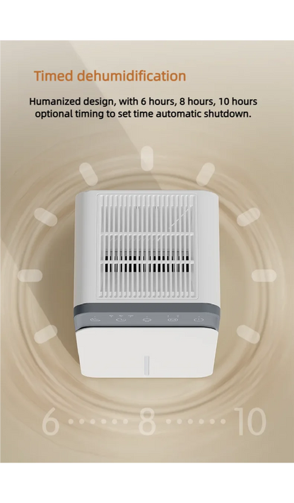 Portable Air Purifier with Intelligent Timing 1.5L Home Bedroom Office Kitchen Air Dehumidifier Dryer with EU/US Plug