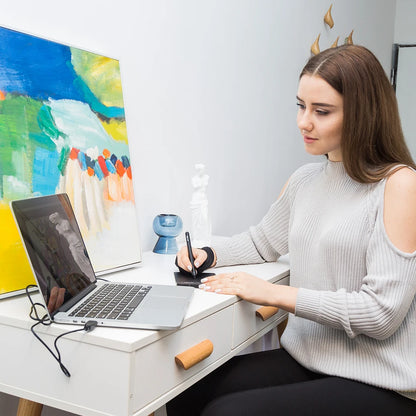 XPPen Star G430S Drawing Tablet Graphics Tablet for OSU Art Design Business Signature with Battery-free Stylus 8192 Levels