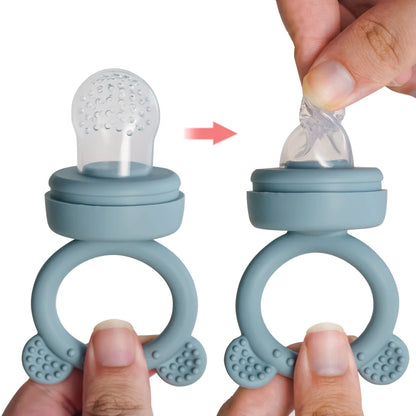 Baby Pacifier Fruit Feeder With Cover Silicone Newborn Nipple Fresh Fruit Food Vegetable Feeding Soother Baby Teether Toys