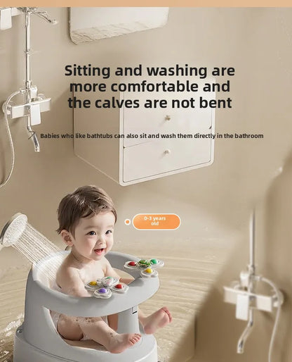 Baby bath seat baby bath seat bath stool sitting handy gadget bathtub sit bath learning seat kidsnon-slip