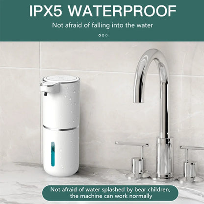 Automatic Soap Dispenser Touchless Foaming Soap Dispenser 380ml USB Rechargeable Electric 4 Level Adjustable Foam Soap Dispenser