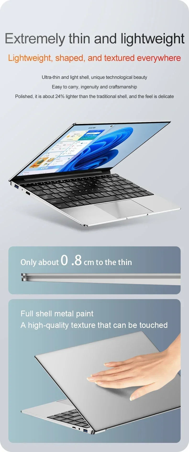 14.1 inch Laptop Intel Pentium N3700 Windows 11 16GB RAM Notebook 1920*1080 Resolution Unlock Computer Office Study gamer PC