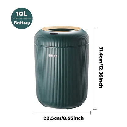 Smart Motion Sensor Automatic Trash Can  Small Plastic  Lid  Equipped for Bedroom Bathroom  Kitchen & Office