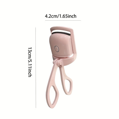 1pc electric eyelash curler USB heated eyelash curler is durable, portable and suitable for travel and outdoor makeup.