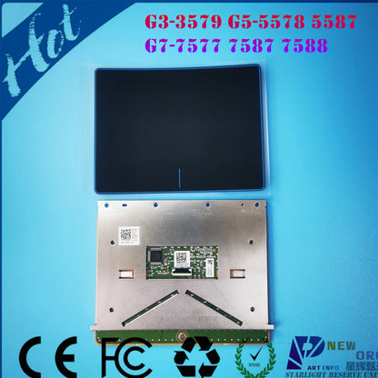 Laptop touchpad for DELL Gaming15 G3-3579 3779 G5-5587 5588 G7-7577 7588 series with Blue Plate frameb TM-P3240 0GR87J PYGCR