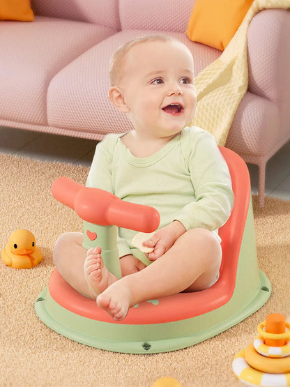 Baby Bath Seat Anti-slip with Suction Cup Shower Seat for Newborns Portable Shower Stand Play Seat Growth Accessories for Kids