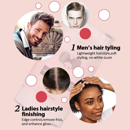 GOIPLE 2.7oz Flyaway Control Styling Wax Smooth Fly Away Broken Back Hair Finishing Slick Non Greasy Wax Stick For Women and Wig