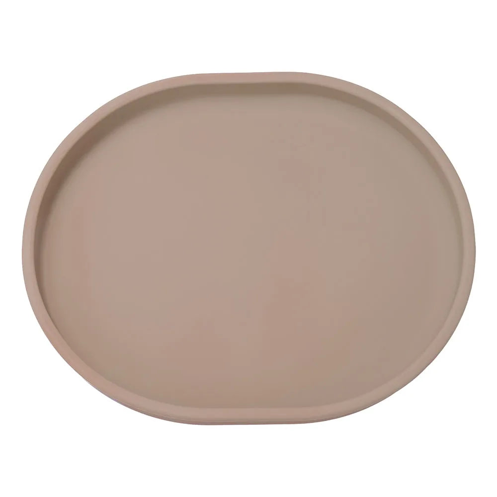 Baby Safe Silicone Dining Plate Suction Cartoon Children Dishes Feeding Toddler Training Tableware Retro Kids Smile Face Plate