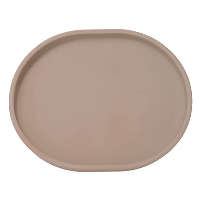 Baby Safe Silicone Dining Plate Suction Cartoon Children Dishes Feeding Toddler Training Tableware Retro Kids Smile Face Plate