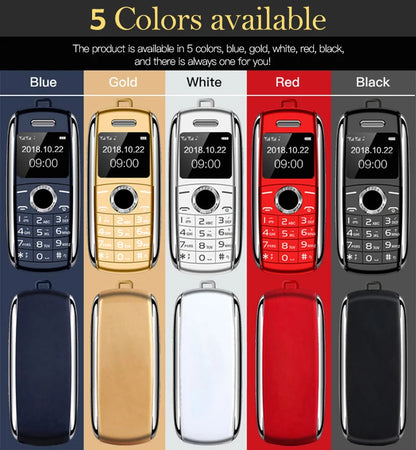 New Mini Mobile Phone X8 0.66" 2G GSM Unlocked Telefone Dual SIM Bluetooth Dialer MP3 Recording Finger Size Small Cellphone