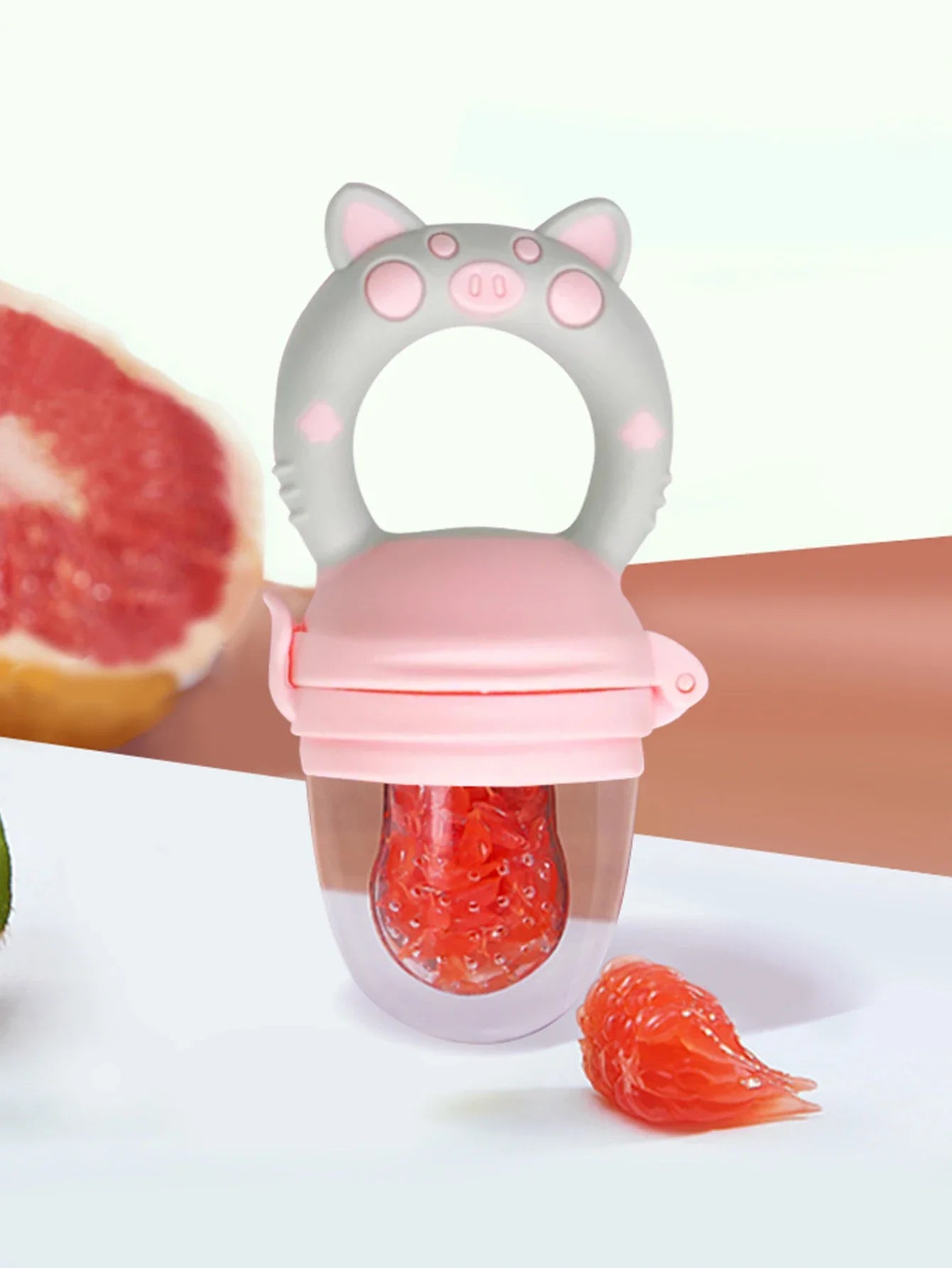 1 Pcs Baby Fruit Feeder Newborn Pacifier Fruit Food Feeding Cute Shape Baby Reborn Silicone Pacifiers For Babies Baby Toys