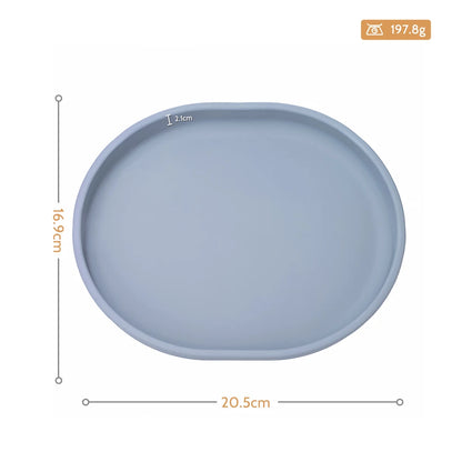 Baby Safe Silicone Dining Plate Suction Cartoon Children Dishes Feeding Toddler Training Tableware Retro Kids Smile Face Plate