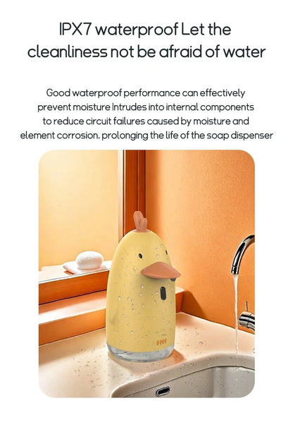 Automatic Soap Dispenser USB Charging Cute Cartoon Style Touchless Sensor Children Washing Hand Machine Soap Foam Dispenser