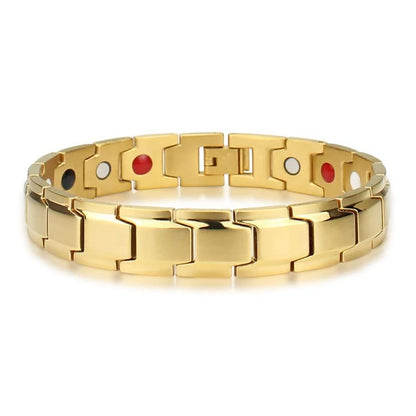 Classic Healthy Magnetic Magnet Arthritis Pain Relief Energy Jewelry Bracelet for Men Fitness Weight Loss Health Care Bangles