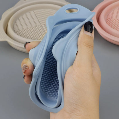 Makeup Brush Cleaner Cleaning Bowl Brush Tool Set Thorough Cleaning Without Hurting Bristles Wet & Dry Powder Puff Dry Cleaner