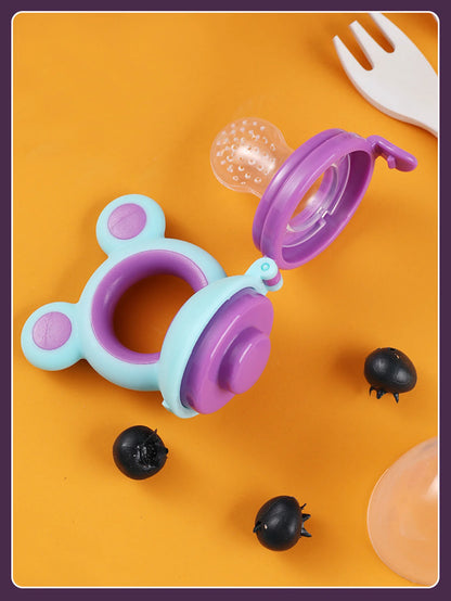 Baby Pacifier Fruit Feeder Baby Silicone Mesh Bag Pacifier Food-grade Fruit and Vegetable Feeder Nursing Toddler Teething Toy