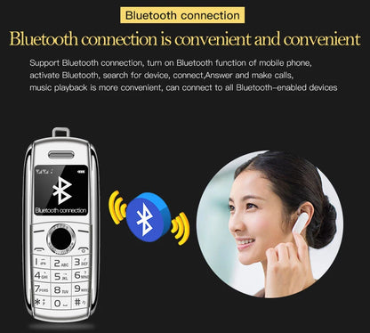 New Mini Mobile Phone X8 0.66" 2G GSM Unlocked Telefone Dual SIM Bluetooth Dialer MP3 Recording Finger Size Small Cellphone