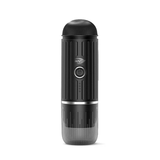 IKAPE Portable Electric Espresso Maker, Capsule Coffee Machine for Hot/Cold Water, Ground Coffee Machine for Hiking/Camping/Home