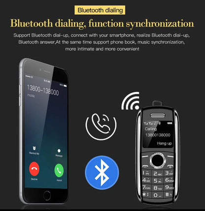 New Mini Mobile Phone X8 0.66" 2G GSM Unlocked Telefone Dual SIM Bluetooth Dialer MP3 Recording Finger Size Small Cellphone