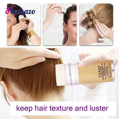 Hair Wax Stick Tame Fly Aways 10Pcs Baby Hairs Edges Control Hair Pomade Professional Styling Product For Sleek Bun/Ponytail