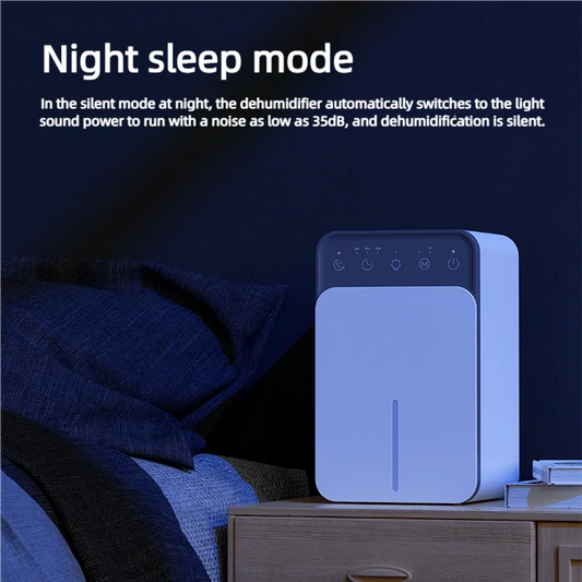 Portable Air Purifier with Intelligent Timing 1.5L Home Bedroom Office Kitchen Air Dehumidifier Dryer with EU/US Plug