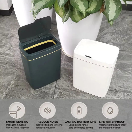 15L smart sensor trash can Contactless Narrow Smart trash can Smart sensor smart home Home Office Bathroom trash can