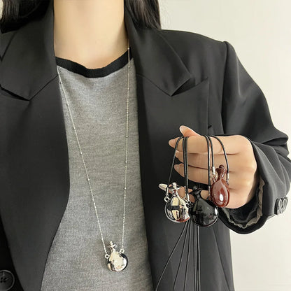 Bottle Necklace Long Luxury Sweater Chain New