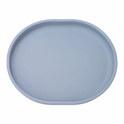 Baby Safe Silicone Dining Plate Suction Cartoon Children Dishes Feeding Toddler Training Tableware Retro Kids Smile Face Plate