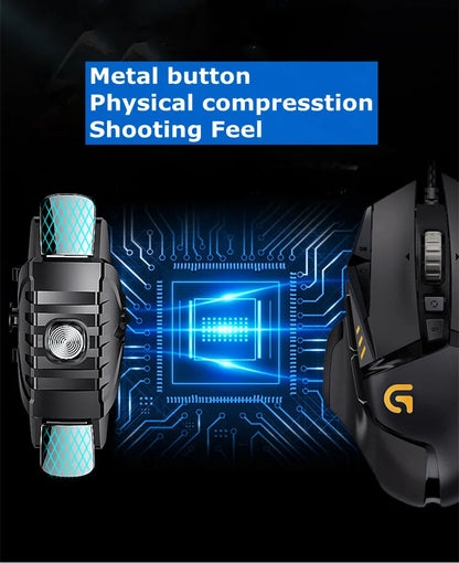 Gaming  Controller For PUBG Smartphone IOS Android Metal Gamepad Mobile Joystick Aim Shooting Trigger Shooter Control