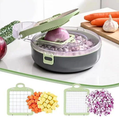 11 in 1 Multifunctional Vegetable Slicer Cutter Shredders Slicer With Basket Fruit Potato Chopper Carrot Sliced and Diced