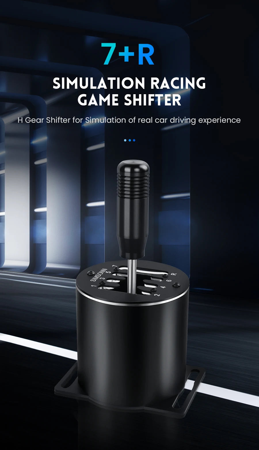 SIMSONN Sim Racing Gear Shifter Magnetic Induction Driving simulator Games Manual Gear h Gear For PC logitech g29 g27 g25 g920