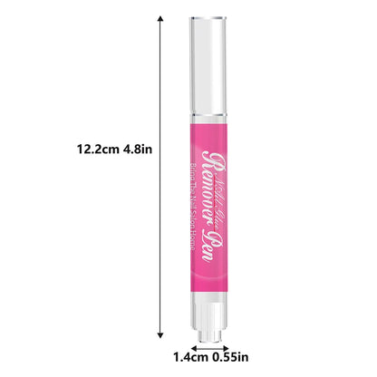 3ml Nail Polish Remover Pen Portable Highly Efficient Fast-Dissolve Glue Pen Reusable Manicure Tool for Fake Nails No Damage