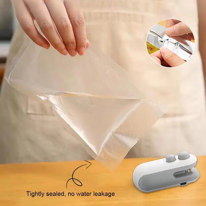 Mini Heat Bag Sealing Machine Portable Plastic Bags Packing Sealer for Snacks Home Handheld Sealer Food Packaging Heat Sealer