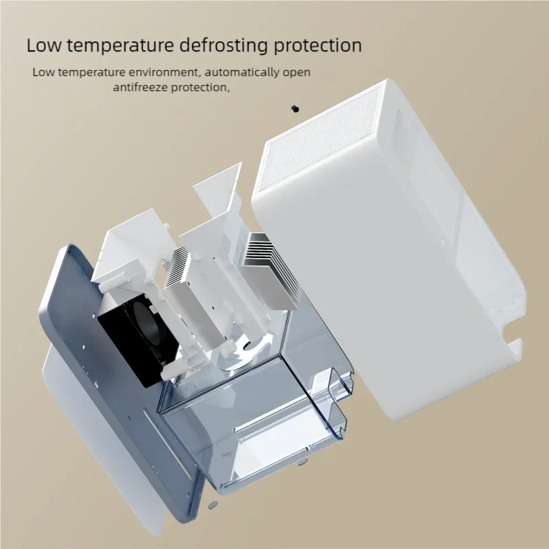 Portable Air Purifier with Intelligent Timing 1.5L Home Bedroom Office Kitchen Air Dehumidifier Dryer with EU/US Plug