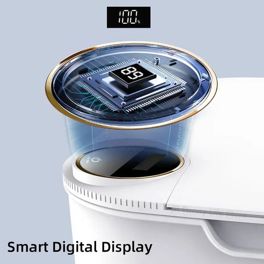18L Smart Sensor Trash Bin  Smart Sensing Trash Can with Display Type-C Recharging Automatic Wastebin Kitchen Toilet Wastebasket