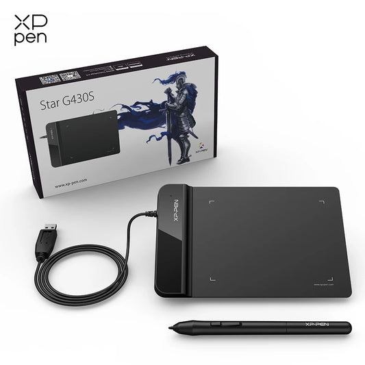 XPPen Star G430S Drawing Tablet Graphics Tablet for OSU Art Design Business Signature with Battery-free Stylus 8192 Levels