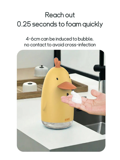 Automatic Soap Dispenser USB Charging Cute Cartoon Style Touchless Sensor Children Washing Hand Machine Soap Foam Dispenser